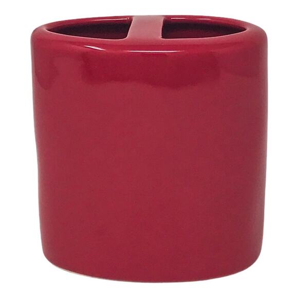 Rae Dunn NEW Naughty or Nice Red Christmas Toothbrush Holder - Picture 4 of 6